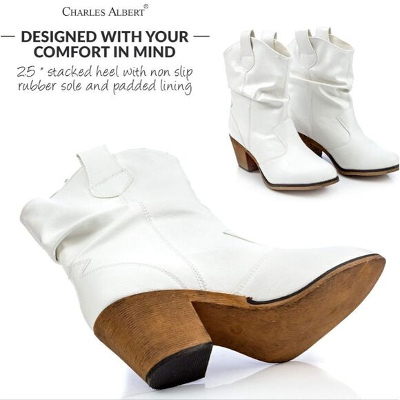 BRAND NEW CHARLES ALBERT MODERN WESTERN COWBOY DISTRESSED BOOT - Picture 3 of 16